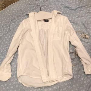 Men’s S Chaps white Button down shirt